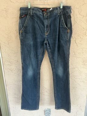 Arita M4 Relaxed Straight Leg Mens 38/34 Denim Blue Jean